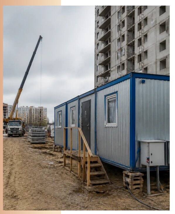 Аренда строительных вагончиков для рабочих в Донском